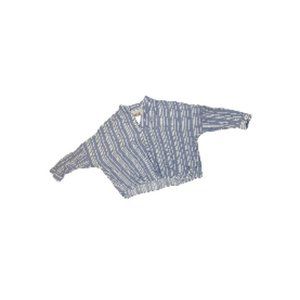 Mos Mosh Blue and White Striped Linen Shirt - Women’s Size Large